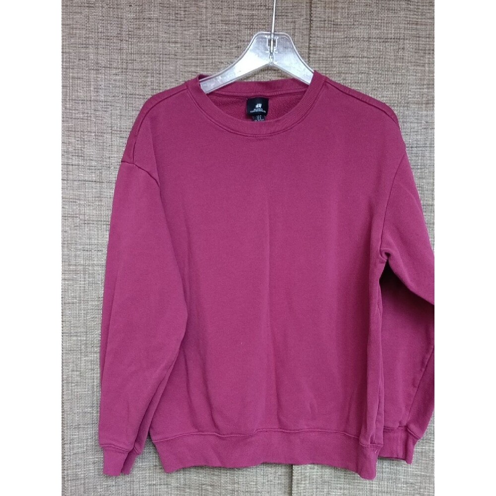 H&M Men's Crewneck Sweatshirt - Wine Red